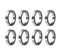 QUARKZMAN 8Pcs 6703-2RS Roulements à Billes à Gorge Profonde 17X23X4mm | Roulement en Acier Chromé Double Étanchéité, Roulements de Précision, P6 (ABEC3)