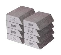 QUARKZMAN 8pcs Blocs Éponges À Poncer 240-320 Grain Éponge À Poncer Avec Bord Angulaire 4"x2.8"x1", Lavable Et Réutilisable Bloc Mousse À Poncer Pour Polissage Cuisine Métal Bois
