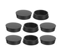 QUARKZMAN 8Pcs Bouchon de Trou en Nylon, 34.5-35mm Diamètre de Trou Bouchon d'étanchéité Rond Souple et Flexible de Verrouillage Bouchons en Caoutchouc pour Bouteilles, Tuyaux, Cuisine, Noir