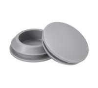 QUARKZMAN 8Pcs Bouchons en Silicone Bouchons Ronds en Caoutchouc Gris | à Enclenchement pour Trous de 20-22mm, Bouchons Étanches pour Tubes Métalliques, Embouts pour Meubles