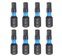 QUARKZMAN 8pcs H3/16 SAE Embout de Tournevis Hexagonal 1/4" Tige Hexagonale 25mm/1" Longueur Acier S2 Tournevis Magnétique à Tête Hexagonale et Forets Industriels