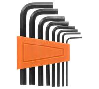 QUARKZMAN 8Pcs Jeu de Clés Hexagonales 1.5/2/2.5/3/4/5/5.5/6mm 45# Acier en Forme de L Métriques, Outil de Réparation pour Maison, Bricolage, Réparation de Vélos et de Motos, Noir
