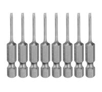 QUARKZMAN 8Pcs SL2 Embouts Tournevis À Fente 2mm Pointe À Fente Acier S2 | Embout Tournevis Plat Magnétique, Tige Hexagonale 1/4", Longueur 50mm (2"), Embout Perceuse Industrielle
