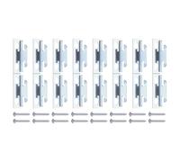 QUARKZMAN 8Pcs Support Pour Tringle À Rideau, Support Simple Écarteur, attaches Muraux Pour Fixation Avec Vis Pour Fournitures Salle De Bain Maison, Argenté