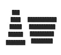 QUARKZMAN 9Pcs Porte-Embouts de Tournevis Organisateur Boîtier de Rangement en Plastique pour Tout Embout de Tournevis Métallique de 1/4"