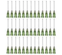 QUARKZMAN Aiguille industrielle à bout émoussé 14G de 1 pouce de longueur avec connecteur à vis de verrouillage Luer,aiguille de distribution pour pistolet à colle liquide, 60 pièces (Olive)