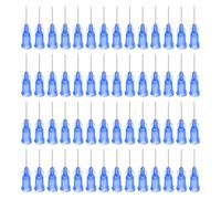 QUARKZMAN Aiguille industrielle à bout rond 22G 1/2 pouce de longueur avec connecteur à vis de verrouillage Luer, Aiguille de distribution pour pistolet à colle liquide, 100 pièces (bleu)