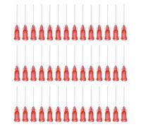QUARKZMAN Aiguille industrielle à bout rond 24G 1 pouce de longueur avec connecteur à vis de verrouillage Luer, Aiguille de distribution pour pistolet à colle liquide, 60 pièces (rouge)