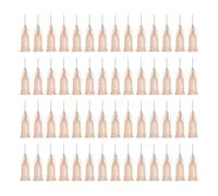 QUARKZMAN Aiguille industrielle à bout rond 26G 1/4" L 100pcs café clair | avec connecteur à vis de verrouillage Luer,Aiguille de distribution pour pistolet à colle liquide