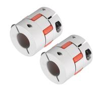 QUARKZMAN Aluminium Prune Arbre Accouplement 10mm à 14mm Alésage L35XD30 Flexible Coupleur Joint pour Machine et Servo Etape Moteur Paquet de 2