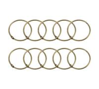 QUARKZMAN Anneaux de Rideau de Douche, 24 Pièces - Anneaux de Rideau de Douche à Pression Ronde en Acier au Carbone, Anneaux de 2 Pouces pour Tringles de Rideau de Douche (Bronze)