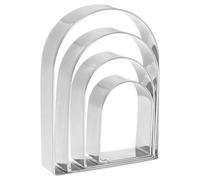 QUARKZMAN Arqué Biscuit Découpeur Ensemble Assortiment Tailles Inox Acier Géométrique Pâtisserie Bonbons Cookie Découpeurs Moulage pour Pâtisserie Fondant Gâteau