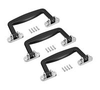 QUARKZMAN Bagage Poignées, 3pcs 130 mm / 5.12 Pouce Plastique Tirer Maintien Valise Étui Remplacement Poignées avec Vis pour Étui Valise Boîte à outils, Noir
