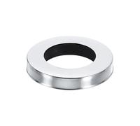 QUARKZMAN Bague de Base de Robinet, 2,13"x1,26" (Od x Id) Rondelle en Acier Inoxydable Plaqué Électrolytique Fixations de Couvercle de Trou de Robinet pour Robinets de Salle de Bain, Argent