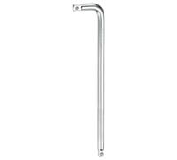 QUARKZMAN Barre De Cliquet À Douille 1/2" Drive 24" Long 50BV30 Acier Allié Barre D'Extension En Forme De L ouille Pour Écrou D'Essieu Outil Manuel Pour Réparation D'Équipement