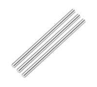 QUARKZMAN Barre Ronde en Acier HSS 6,4mm x 100mm 3 Pièces | Barre de Tour, Lisse et Solide, pour Arbre, Engrenage, Perceuse, Travail des Métaux, Industrie, Bricolage, Artisanat