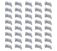 QUARKZMAN Bornes De Connexion 40 Pack TBR-F Support De Fusible À Montage Sur Rail Borne À Vis Support D'Extrémité De Fil Butée Rail Din Vis Pour Circuits Électroniques DIY Appareils