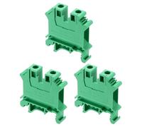 QUARKZMAN Bornes De Jonction 3 Pack UK10N Support De Fusible Montage Rail Fixation Vis Borne De Jonction Support D'Extrémité De Fil Bloqueur Rail Din Vis Pour Circuits Électroniques DIY