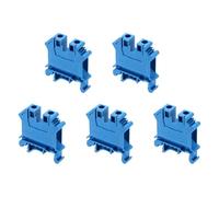 QUARKZMAN Bornes De Jonction 5 Pack UK10N Support De Fusible Montage Sur Rail Borne À Vis Support D'Extrémité De Fil Butée Rail Din Vis Pour Circuits Électroniques DIY Appareils Machines,