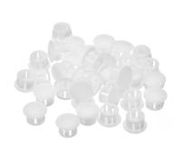 QUARKZMAN Bouchon de Trou en Plastique 13mm, 36Pcs Type Encastré, Cache Trou Bouchon de Verrouillage à Pression Ronde pour Meubles, Embouts d'Insertion de Panneaux, Blanc