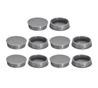 QUARKZMAN Bouchon de Trou en Plastique 38mm/1.5", 10Pcs Type Encastré, Cache Trou Bouchon de Verrouillage à Pression Ronde pour Meubles, Embouts d'Insertion de Panneaux, Gris