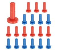 QUARKZMAN Bouchons d'extrémité 20 Pièces 6.5mm 1/4" Rouge Bleu | Raccords rapides, pour système d'osmose inverse