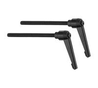 QUARKZMAN Boutons Réglables M8 x 100mm Noir 2Pcs | Bouton-Poussoir À Cliquet Verrouillage Rapide, Poignée Filetage Mâle, Pour Lathe Machinery