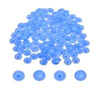QUARKZMAN Cache-Vis, 108 Pièces 12mm - Cache-Vis Autotaraudeurs en Plastique, Couvercles de Vis Décoratifs, Bouchons de Trou pour Vis Plates Phillips de Diamètre 7-8mm (Bleu)