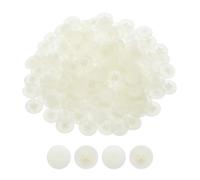 QUARKZMAN Cache-Vis, 108 Pièces 17mm - Cache-Écrou à Vis en Plastique Auto-Verrouillant, Cache-Vis Décoratif pour Écrou de Fixation à Came Phillips, Blanc Chaud