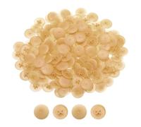 QUARKZMAN Cache-Vis, 108 Pièces 17mm - Cache-Écrou en Plastique à Verrouillage Automatique, Cache-Vis Décoratif pour Écrou de Fixation à Came Phillips, Jaune Terreux