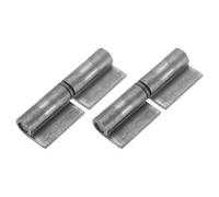 QUARKZMAN Charnières Soudables Amovibles, Pack De 2, 3-1/7" x 1", Acier, Brute, Pour Portail À Épingle Amovible, Charnières Détachables Pour Porte Battante En Métal, Rampe De Remorque