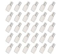QUARKZMAN Chevilles De Support Pour Etagere, 60 PCS Chevilles D'Etagere 7mm, Supports D'Etagere Pour Meuble De Cuisine, Bibliotheque, Vitrine Et Armoire (Argent)