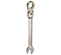 QUARKZMAN ombinée À Crémailière À Tête Flexible 19mm Métrique 72 Dents | Acier CR-V Nickelé, Ouverte ouille À Crémailière Engrenage Pour Éléments De Fixation Écrou Boulon