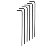 QUARKZMAN Clé hexagonale à rotule 6 Pièces 3mm Acier chrome vanadium | Bras extra long, en L, pour réparation de moto et projets domestiques, Noir, Clés métriques