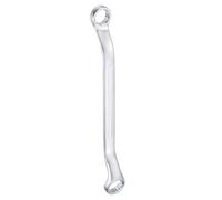 QUARKZMAN Clés Polygonales Double Coudée à 45 Degrés 19mm x 21mm 12 Points Métrique Clé à Œil Cr-V Clé Torx Longue en Acier Chrome Vanadium pour Réparation Automobile et Domestique
