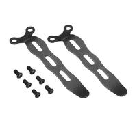 QUARKZMAN Clip de poche profond 2 Pièces 67,8 mm Acier inox 420 Noir | Clip de poche arrière universel, noirci, longueur 2,67 pouces, avec vis, pour couteau pliant, pièces de rechange