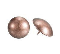 QUARKZMAN Clous De Tapisserie 25Pcs 25x16mm Punaise Assortiment Acier Carbone Pour Canapé Maison DIY Tête De Clou Décorative, Rouge Bronze