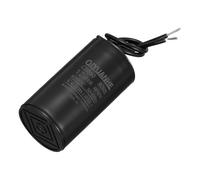 QUARKZMAN Condensateur 12uF 450V AC 2 Fils 50/60Hz Condensateur de Démarrage du Moteur Cylindrique 34x60mm pour Compresseur d'Air et Pompe à Eau, Noir