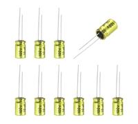 QUARKZMAN Condensateur Électrolytique Non Polarisé 10uF 100V, 8mm x 12mm Condensateurs Audio Aluminium pour Projets DIY Diviseur de Fréquence Tweeter Pack de 10