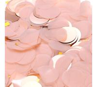 QUARKZMAN Confettis En Papier Ronds, Confettis De Table Joyeux Anniversaire Pour DIY Artisanat Révélation Du Décoration Gâteau Fournitures Pour Fête De Mariage, 50g / 1.8oz Rose Pêche