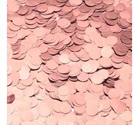 QUARKZMAN Confettis Ronds En Papier, Confettis De Table Pour Anniversaire DIY Décoration Fête Révélation Genre Mariage Fournitures, 50g / 1.8oz Rose Gold