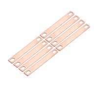 QUARKZMAN Connecteur De Barre Omnibus 8 Pcs Pas De Rangée 2.8"(70mm) Barre Omnibus Plate En Cuivre Rouge Pour LiFePO4 Cells Lithium Battery Busbar Connector, Red Copper