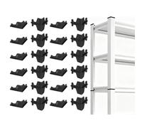 QUARKZMAN Connecteurs d'inserts 1,5x1,5 pouce 12 pièces en plastique | Avec connecteurs d'angle pour poteaux, capuchons de poteau, supports en L, pour construction et alignement de rayonnages