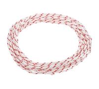 QUARKZMAN Corde De Lanceur À Rappel, Diamètre 4mm Longueur 12m 39ft Corde En Polyester Pour Tondeuse Tronçonneuse Génératrice Débroussailleuse Moteur Pièces De Rechange, Rouge Et Blanc
