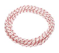 QUARKZMAN Corde De Lanceur Recoil, Diamètre 6mm Longueur 12m 39ft Corde Polyester Pour Tondeuse Tronçonneuse Génératrice Débroussailleuse Moteur Pièces De Rechange, Rouge Et Blanc