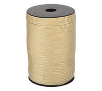 QUARKZMAN Corde en polypropylène tressé de 4 mm, 100m Corde en Nylon Cordage Creux pour étendoir à Linge, extérieur, Kaki