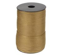 QUARKZMAN Corde en polypropylène tressé de 4 mm, 100m Corde en Nylon Corde Creuse pour Corde à Linge, Camping, randonnée, extérieur, Marron