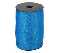 QUARKZMAN Corde en polypropylène tressée de 4 mm, Cordes tressées, Corde Creuse en Nylon de 100 m pour étendoir à Linge, Camping, randonnée, extérieur, Bleu Royal