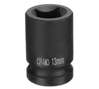 QUARKZMAN Douille à Choc Carrée Métrique 1/2" Drive 13mm CR-MO 4 pcs | Douille Carrée, Douilles de Roue Standard Noircissantes Outil de Douille Pneumatique pour Réparation Automobile