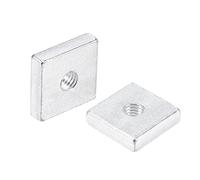 QUARKZMAN Écrous Carrés Zinc M6x20x5mm 25 Pcs
